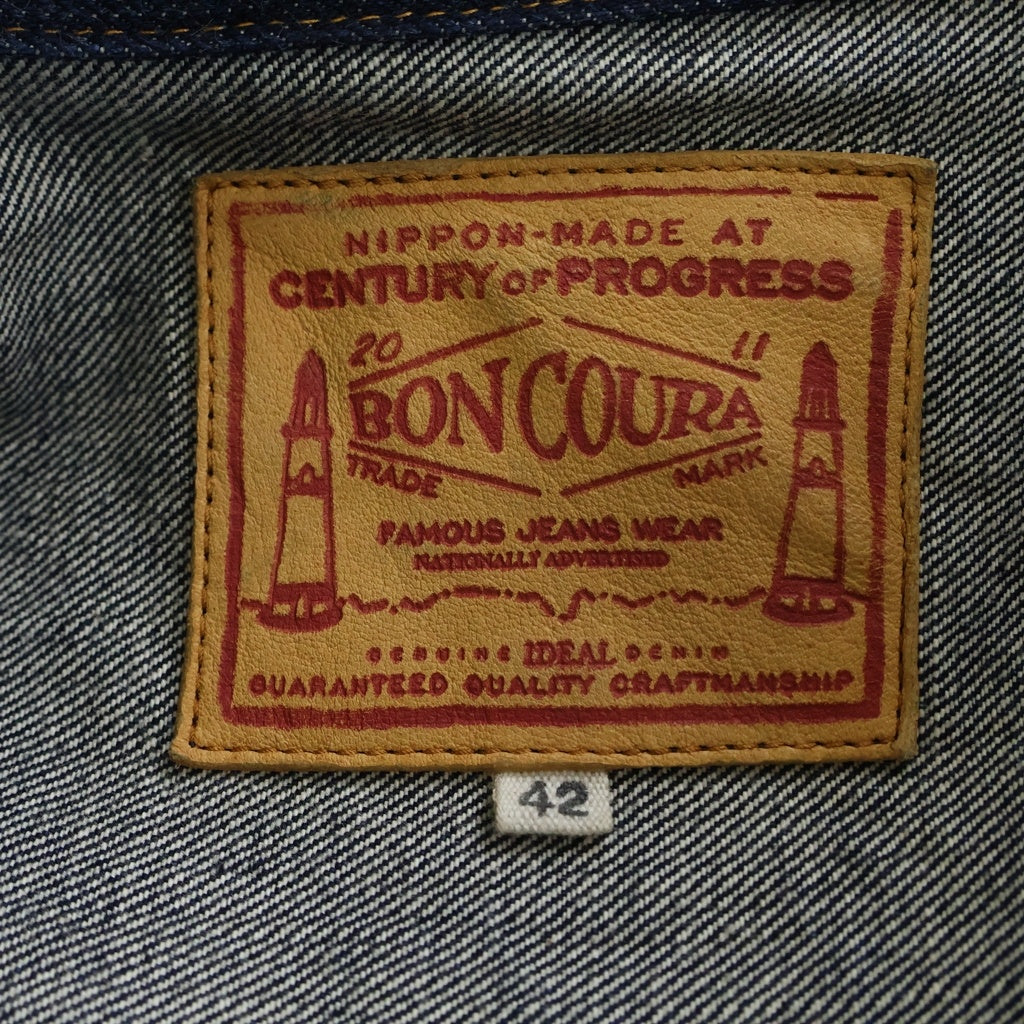BONCOURA(ボンクラ) Washed Denim Jacket 1st 大戦モデル ファースト デニム トラッカージャケット インディゴ