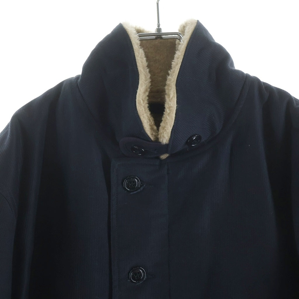 TROPHY CLOTHING(トロフィークロージング) N-1 裏地ボア ジップアップ デッキジャケット ネイビー