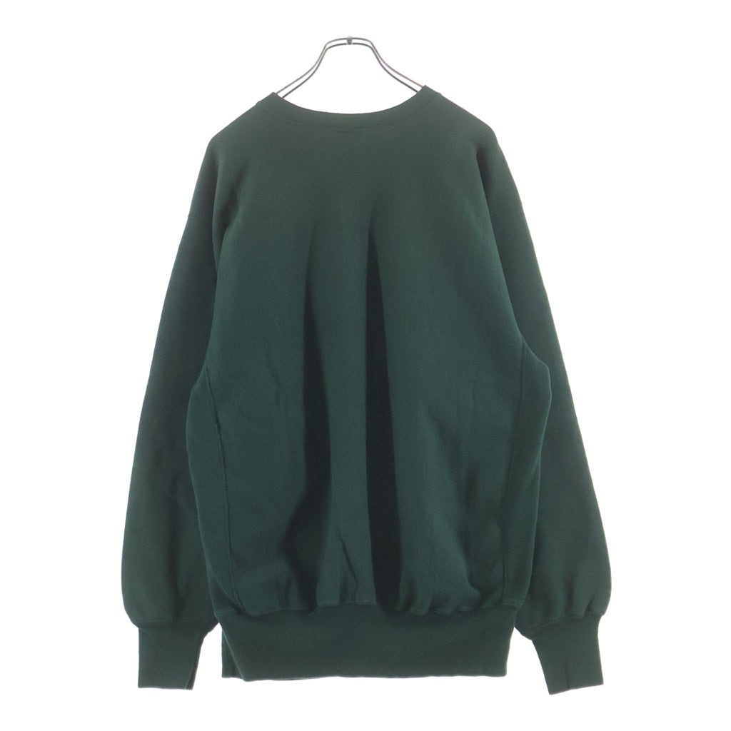 CHAMPION(チャンピオン) 90S VINTAGE REVERSE WEVE ヴィンテージ リバースウィーブ カレッジロゴプリント クルーネックスウェットトレーナー グリーン