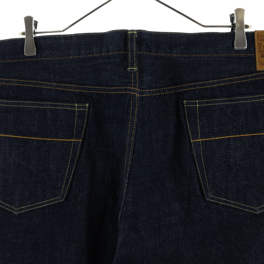 TROPHY CLOTHING(トロフィークロージング) 1605 Standard DirtDenim ボタンフライ ストレート デニムパンツ インディゴ