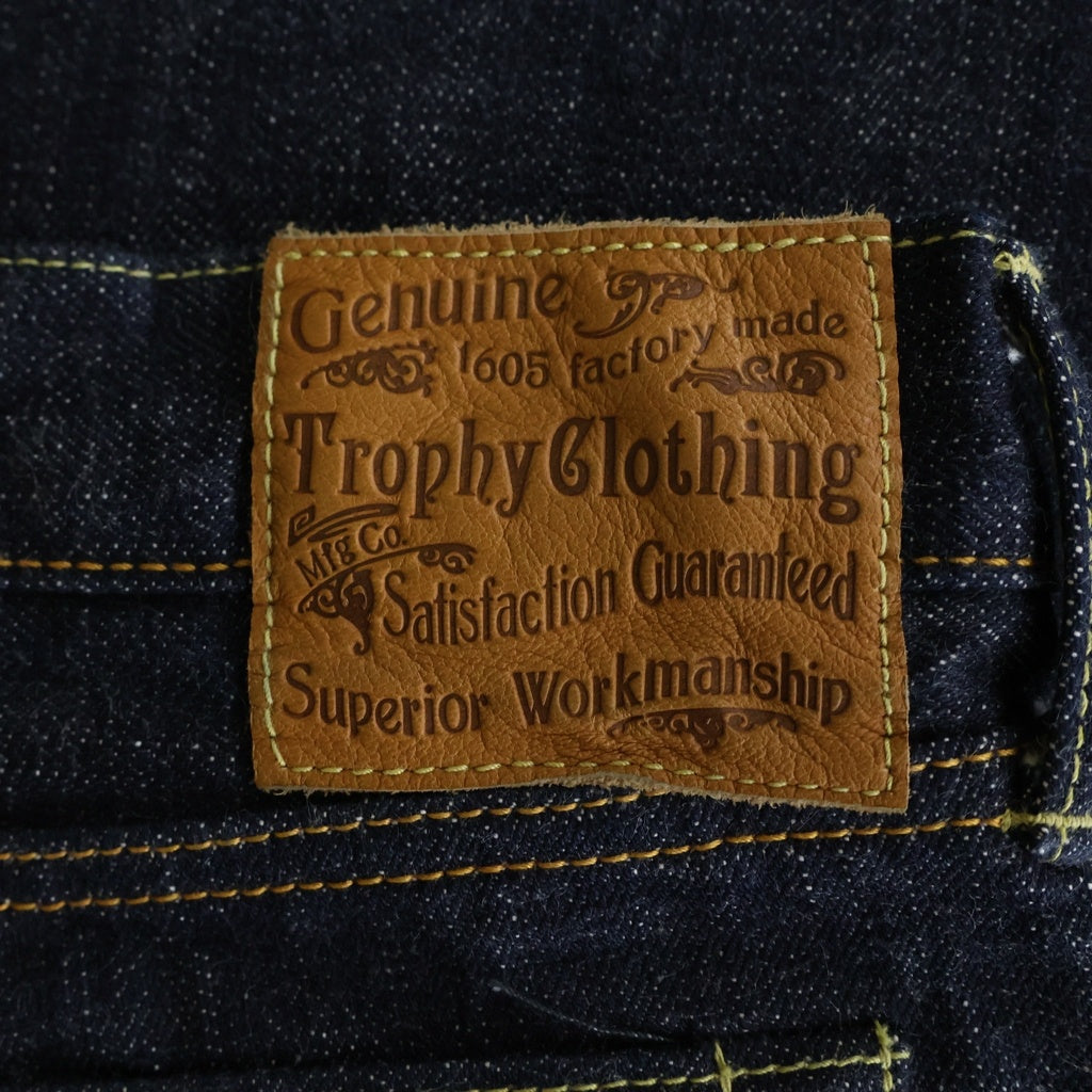 TROPHY CLOTHING(トロフィークロージング) 1605 Standard DirtDenim ボタンフライ ストレート デニムパンツ インディゴ