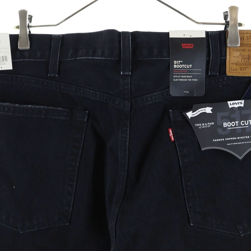 Levi's(リーバイス) 517 EDIFICE別注 エディフィス ジップフライ ブーツカット デニムパンツ ブラック 003T3-0000