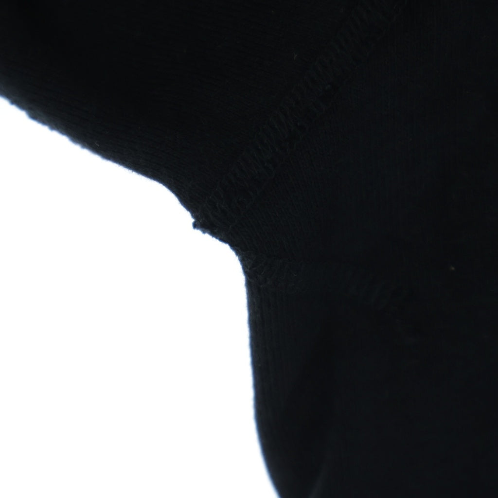 Whitesville(ホワイツビル) HEAVY SWEAT HOODED PARKA ヘビーフェイト リブ スウェット プルオーバーパーカー ブラック