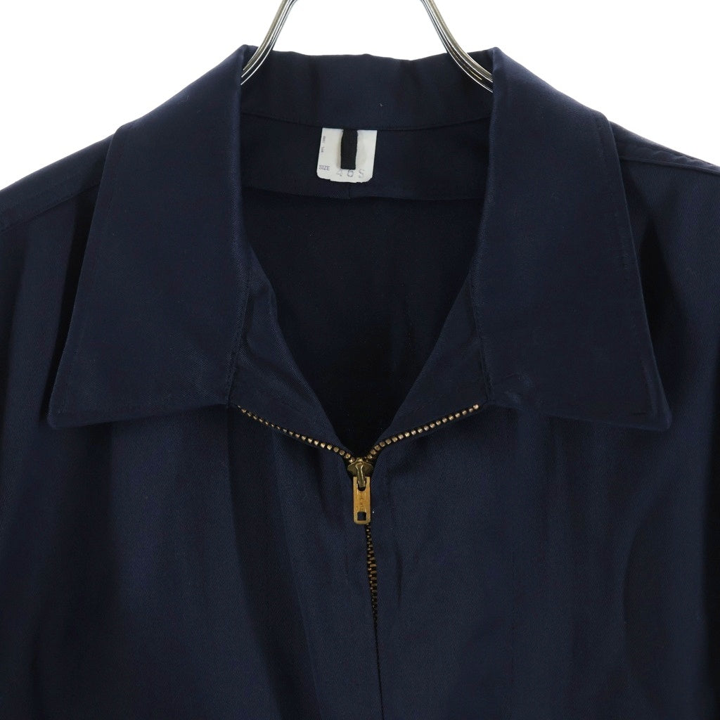 NO BRAND(ノーブランド) MR.2PLY Work Jacket レーヨン混 ギャバジン ワークジャケット ネイビー