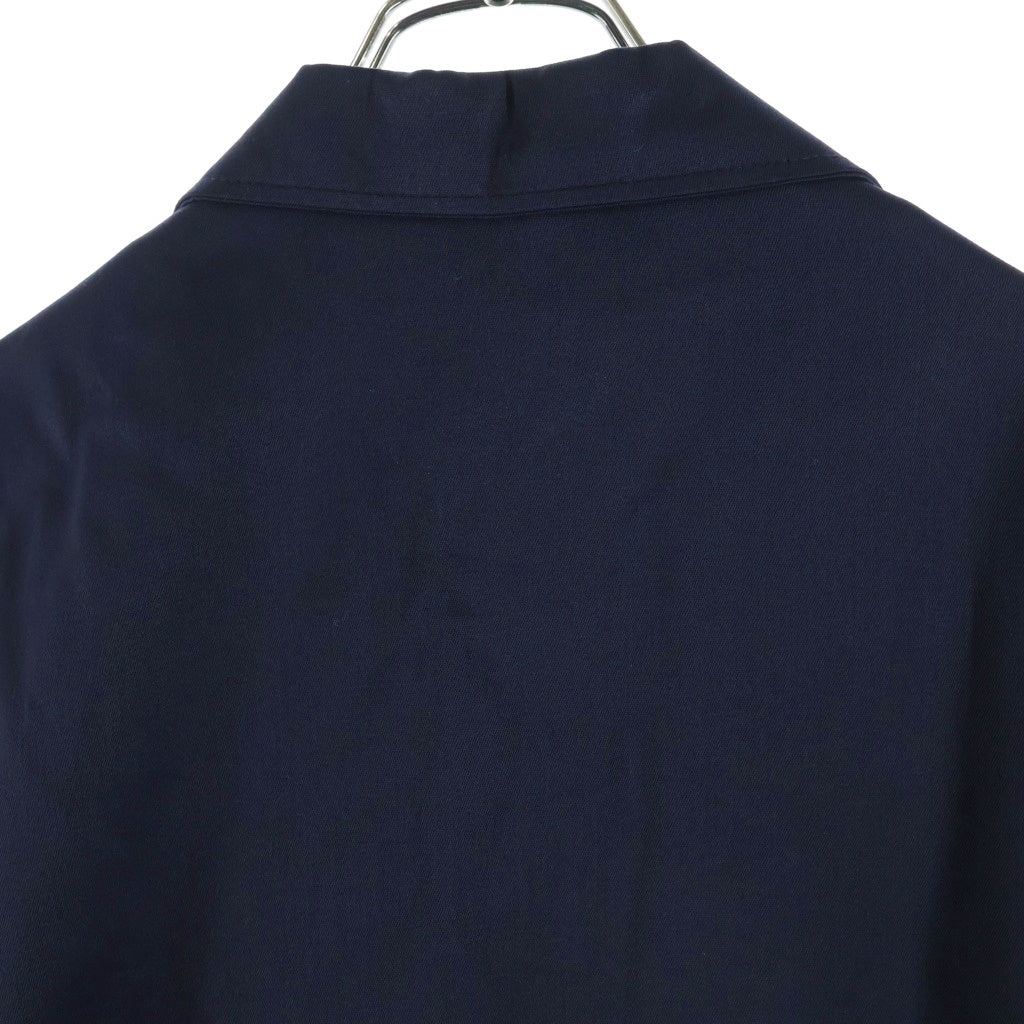 NO BRAND(ノーブランド) MR.2PLY Work Jacket レーヨン混 ギャバジン ワークジャケット ネイビー