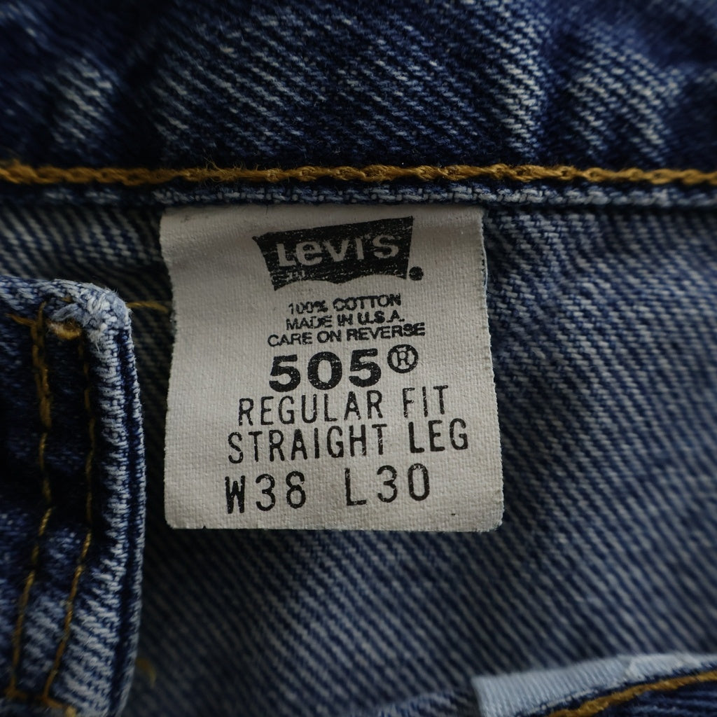 Levi's(リーバイス) 90s-00s 505 USA製 ボタン裏513 ジッパーフライ ストレートデニム インディゴ 505-0216