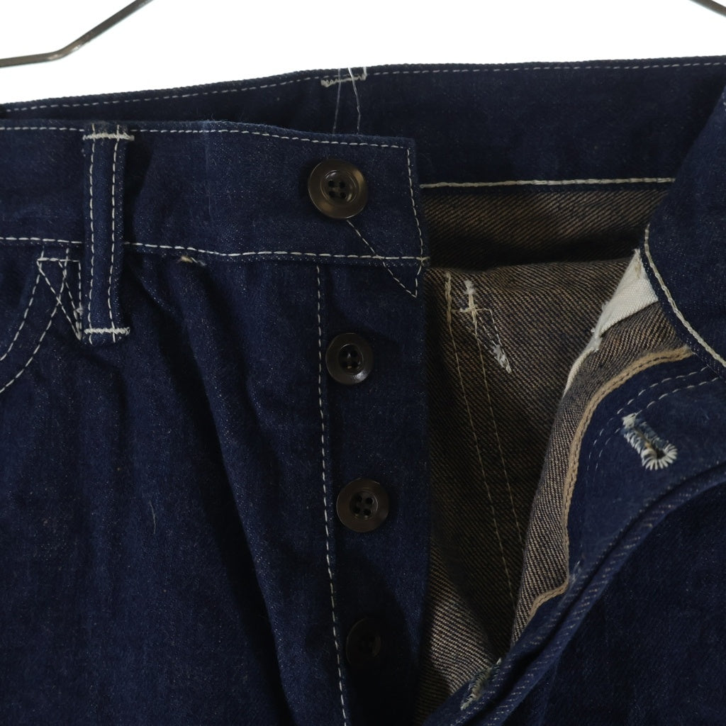 STUDIO D'ARTISAN(ステュディオダルチザン) 45th EARTH DENIM FOX COTTON 15oz アースデニム フォックスコットン ボタンフライ デニム インディゴ SP-115