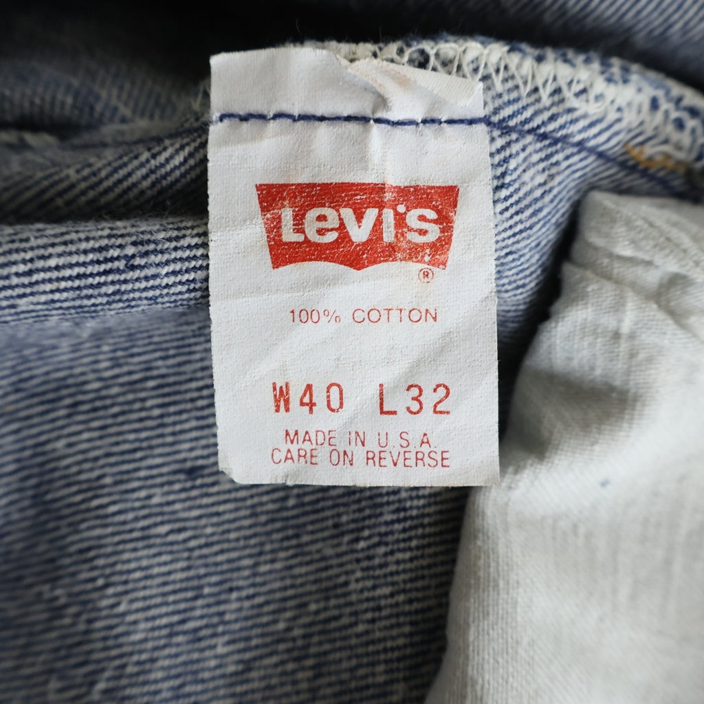 Levi's(リーバイス) 80s VUNTAGE ボタン裏501 ボタンフライ ストレート デニムパンツ インディゴ 00501-0115