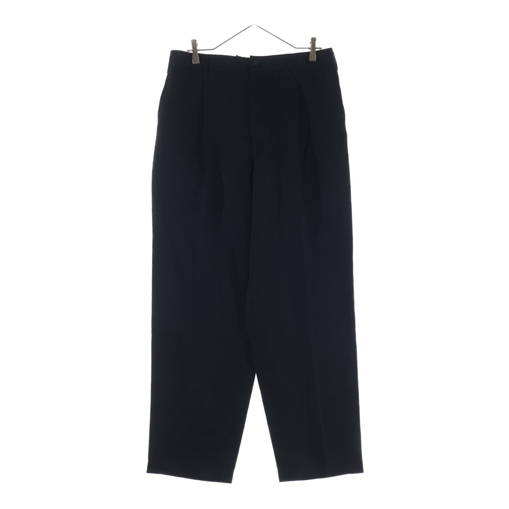 Graphpaper(グラフペーパー) Scale Off Wool Tapered Trousers スケールオフ ウール テーパードスラックス ブラック