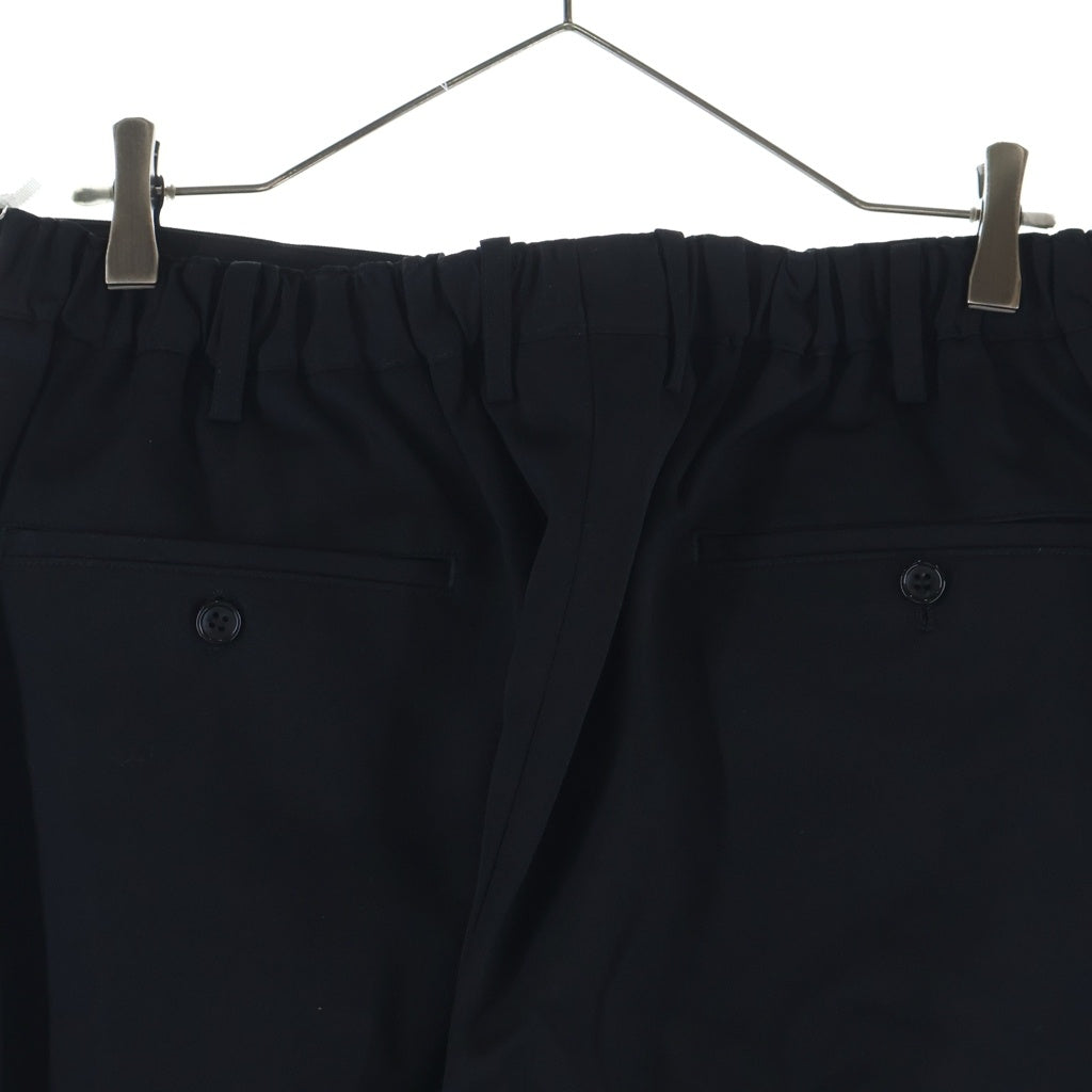 Graphpaper(グラフペーパー) Scale Off Wool Tapered Trousers スケールオフ ウール テーパードスラックス ブラック