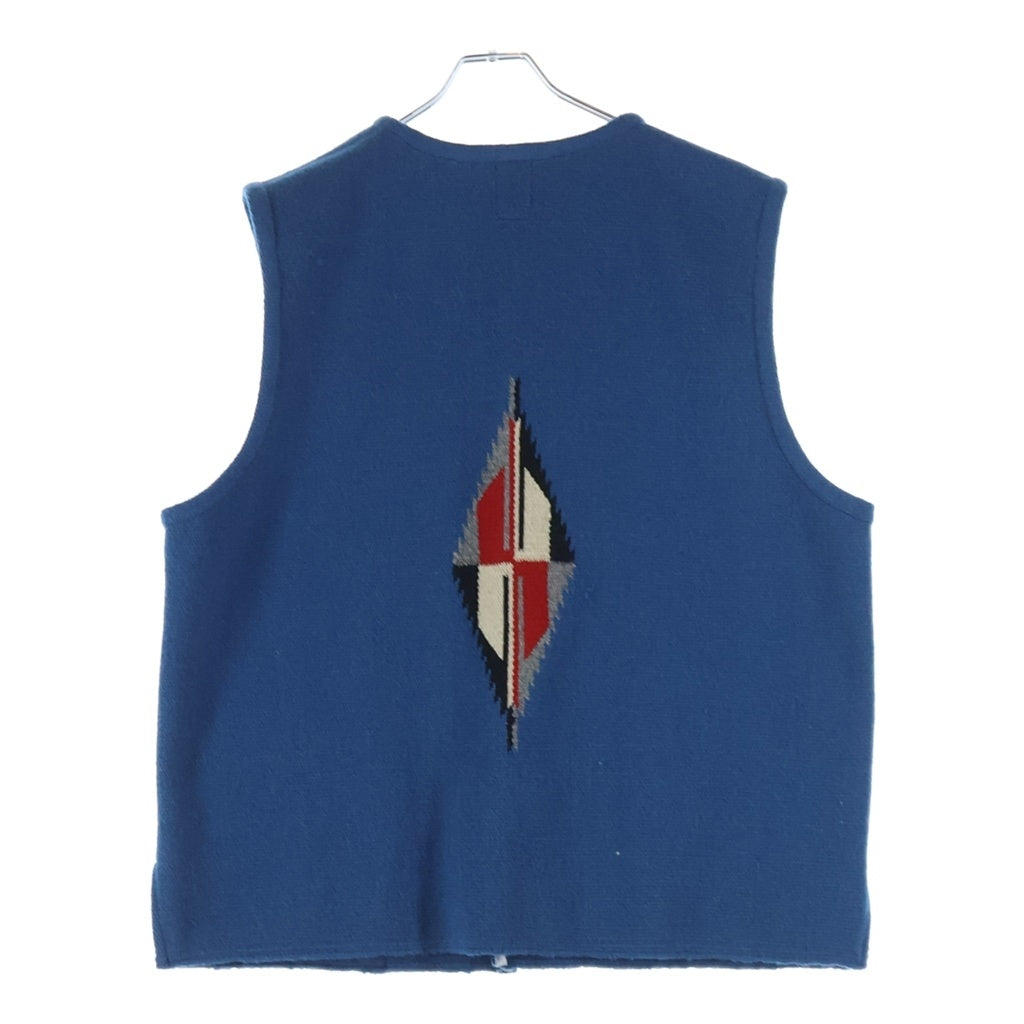 ORTEGA'S(オルテガ) CHIMAYO VEST チマヨベスト スクエアフロント ウール ベスト ブルー