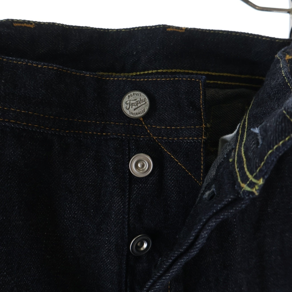TROPHY CLOTHING(トロフィークロージング) 1504 Early Authentic Denim アーリーオーセンティック ワイドデニムパンツ インディゴ