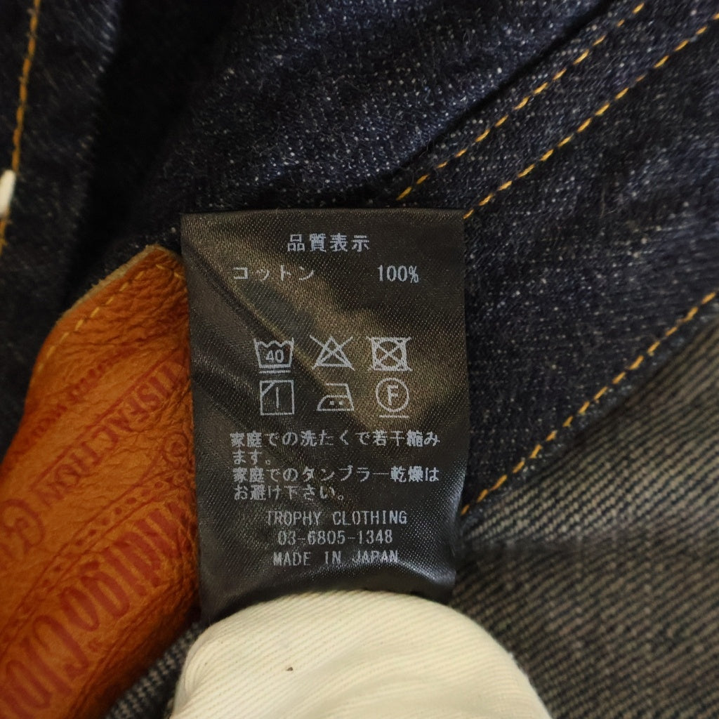 TROPHY CLOTHING(トロフィークロージング) 1504 Early Authentic Denim アーリーオーセンティック ワイドデニムパンツ インディゴ