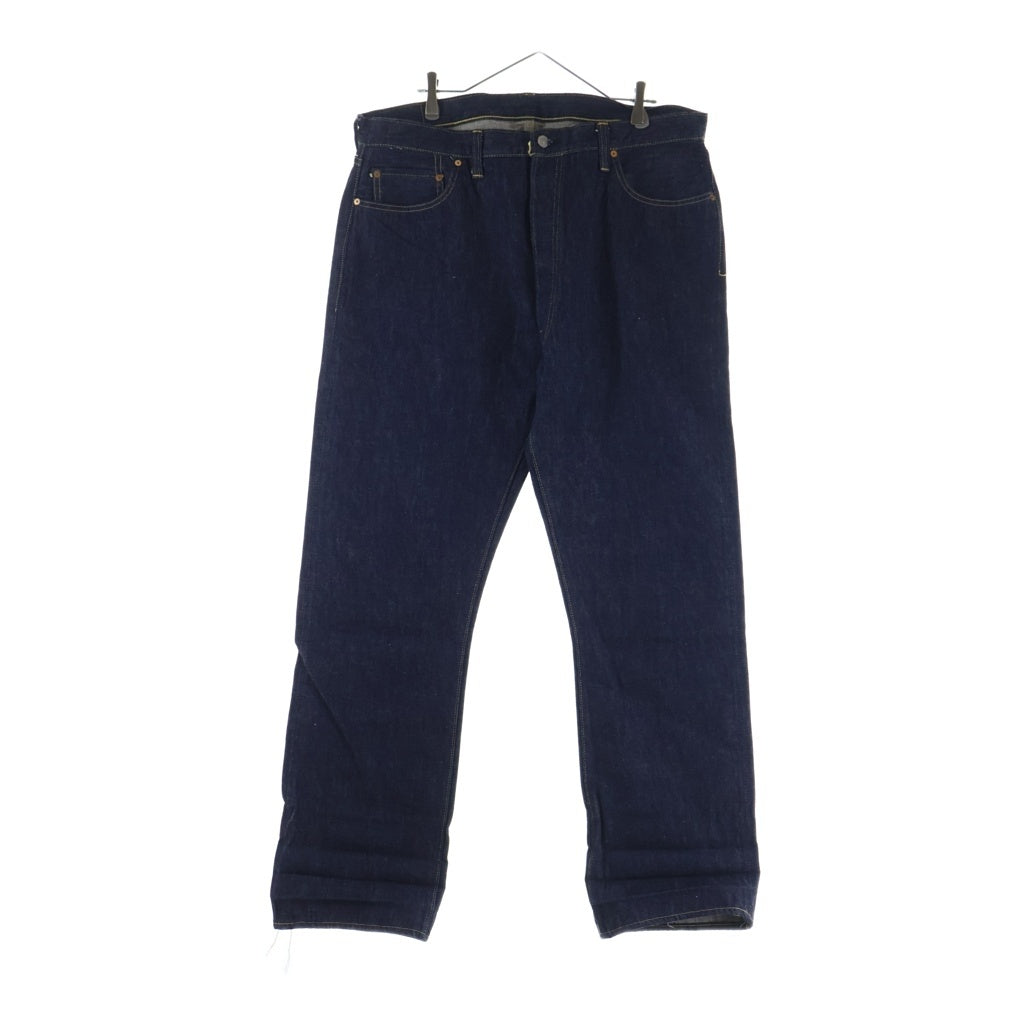 SUGAR CANE(シュガーケーン) 1946MODEL 07 13.5oz. BLUE DENIM WAIST OVERALLS 1946年モデル レザーパッチ 復刻 デニムパンツ インディゴ SC49007