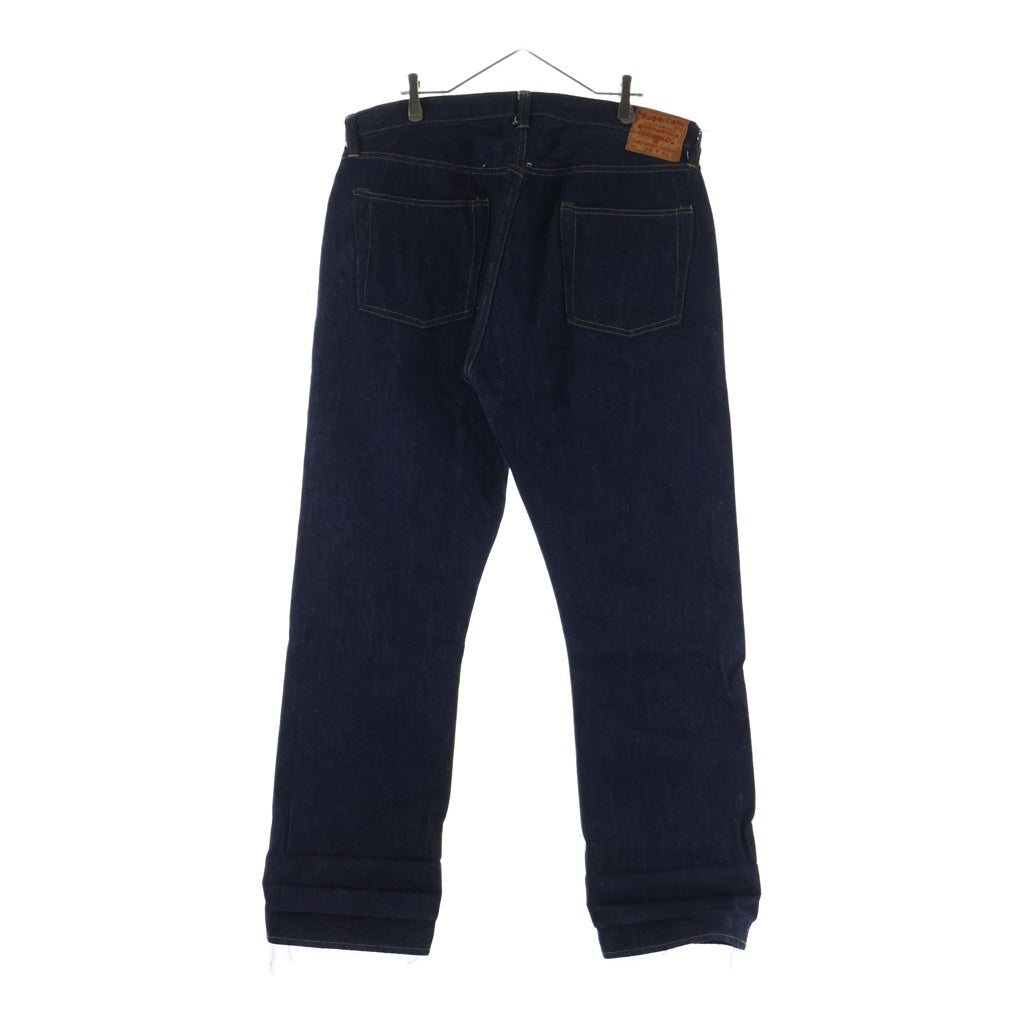 SUGAR CANE(シュガーケーン) 1946MODEL 07 13.5oz. BLUE DENIM WAIST OVERALLS 1946年モデル レザーパッチ 復刻 デニムパンツ インディゴ SC49007