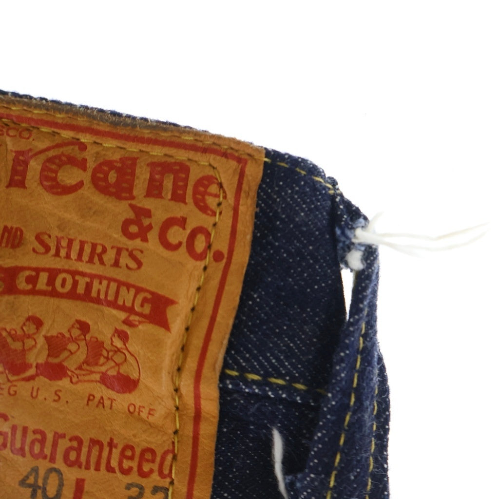 SUGAR CANE(シュガーケーン) 1946MODEL 07 13.5oz. BLUE DENIM WAIST OVERALLS 1946年モデル レザーパッチ 復刻 デニムパンツ インディゴ SC49007