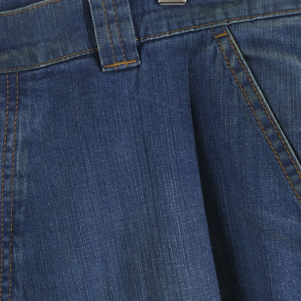 MM6 Maison Margiela(エムエムシックスメゾンマルジェラ) 24SS ボタンフライ ウォッシュド コットン ペインターデニム パンツ インディゴ S50LA0220S30876
