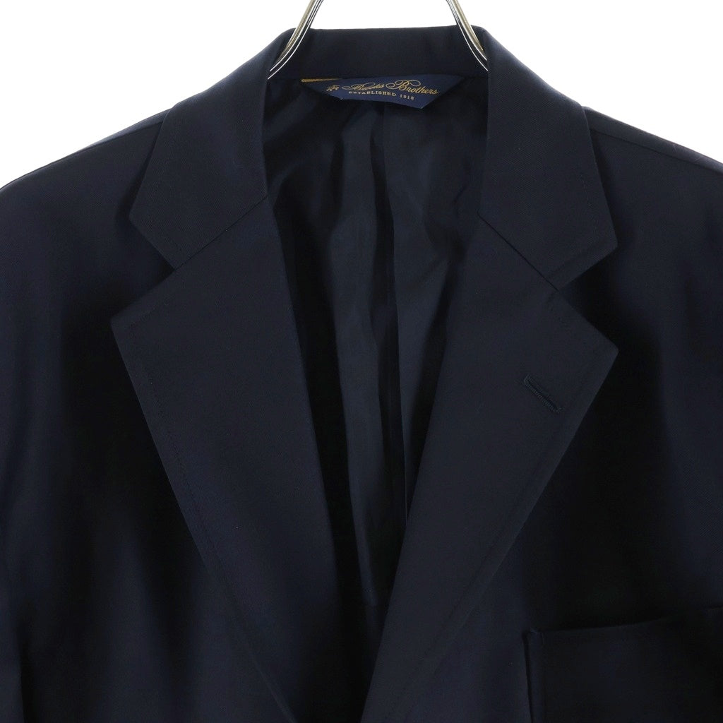 BROOKS BROTHERS ブルックス ブラザーズ ×WAIPER ワイパー キュプラ 段返り3釦ブレザー 3B テーラードジャケット ネイビー BROOKS BROTHERS(ブルックス ブラザーズ) ×WAIPER ワイパー キュプラ