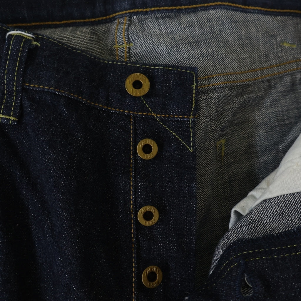 TROPHY CLOTHING(トロフィークロージング) W Knee Standard Dirt Denim 1606 ダブルニー スタンダード ダートデニム ワークパンツ インディゴ
