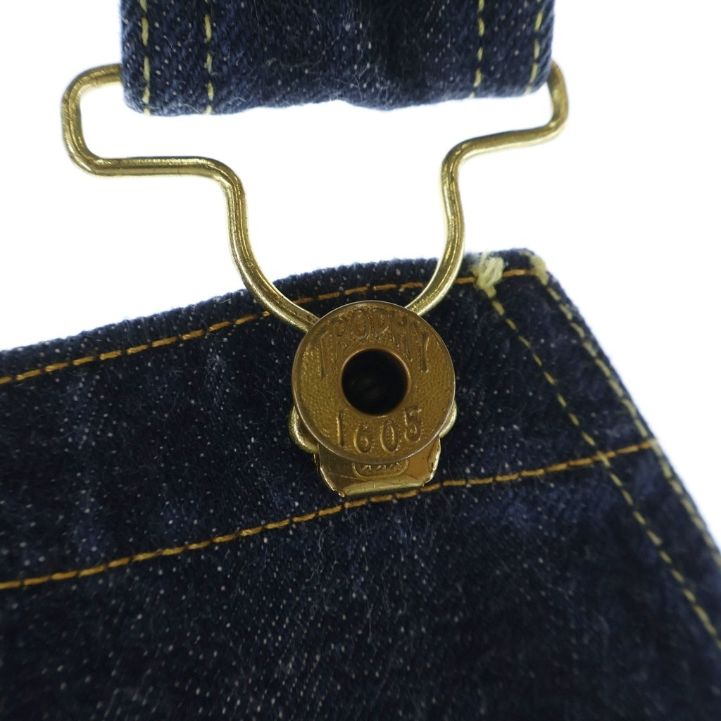 TROPHY CLOTHING(トロフィークロージング) W Knee Carpenter Overall Dirt Denim ダブルニー カーペンター オーバーオール ダートデニム インディゴ