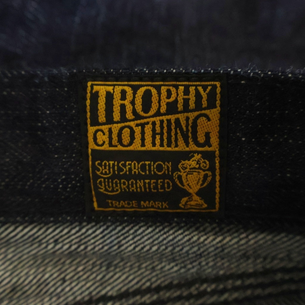 TROPHY CLOTHING(トロフィークロージング) 1605 Standard Dirt Denim スタンダード ダート ボタンフライ ストレートデニムパンツ インディゴ