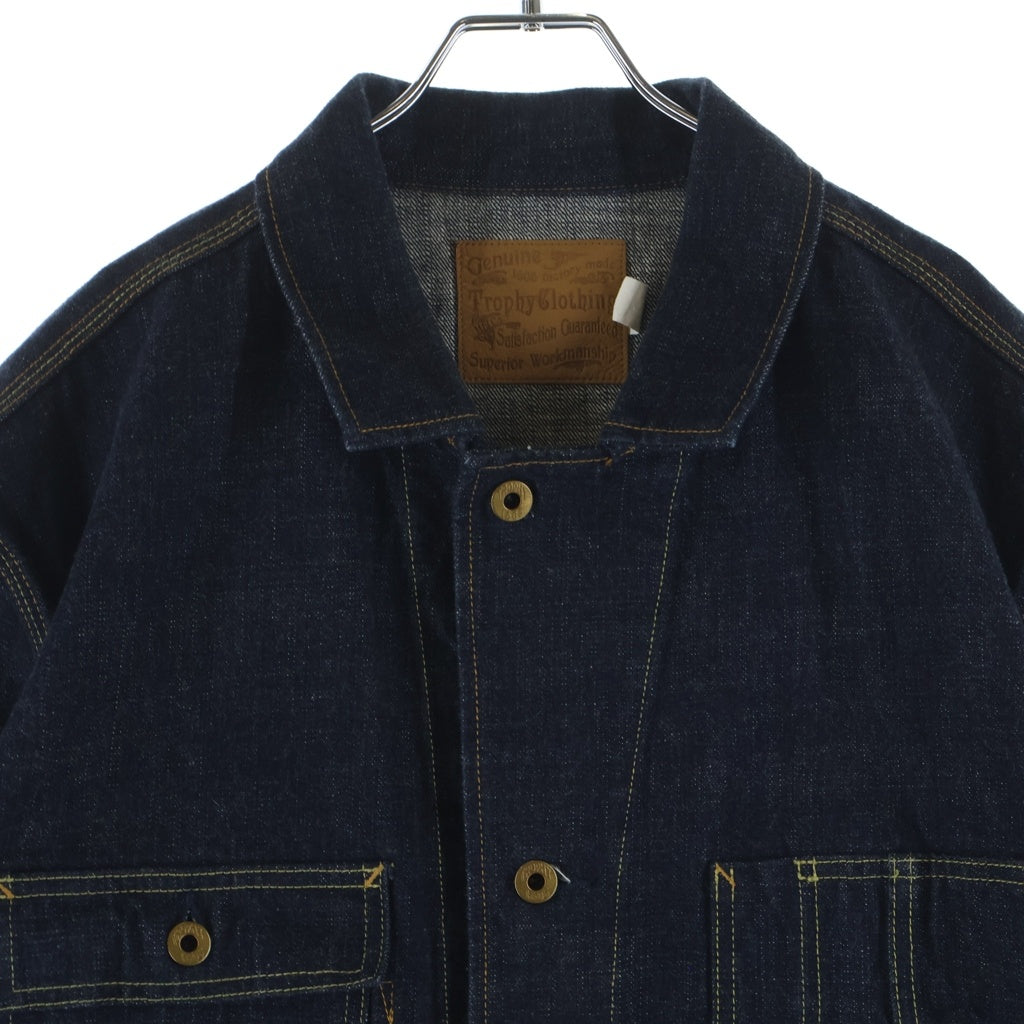 TROPHY CLOTHING(トロフィークロージング) Chore Jacket Dirt Denim ダートデニムカバーオール ジャケット インディゴ
