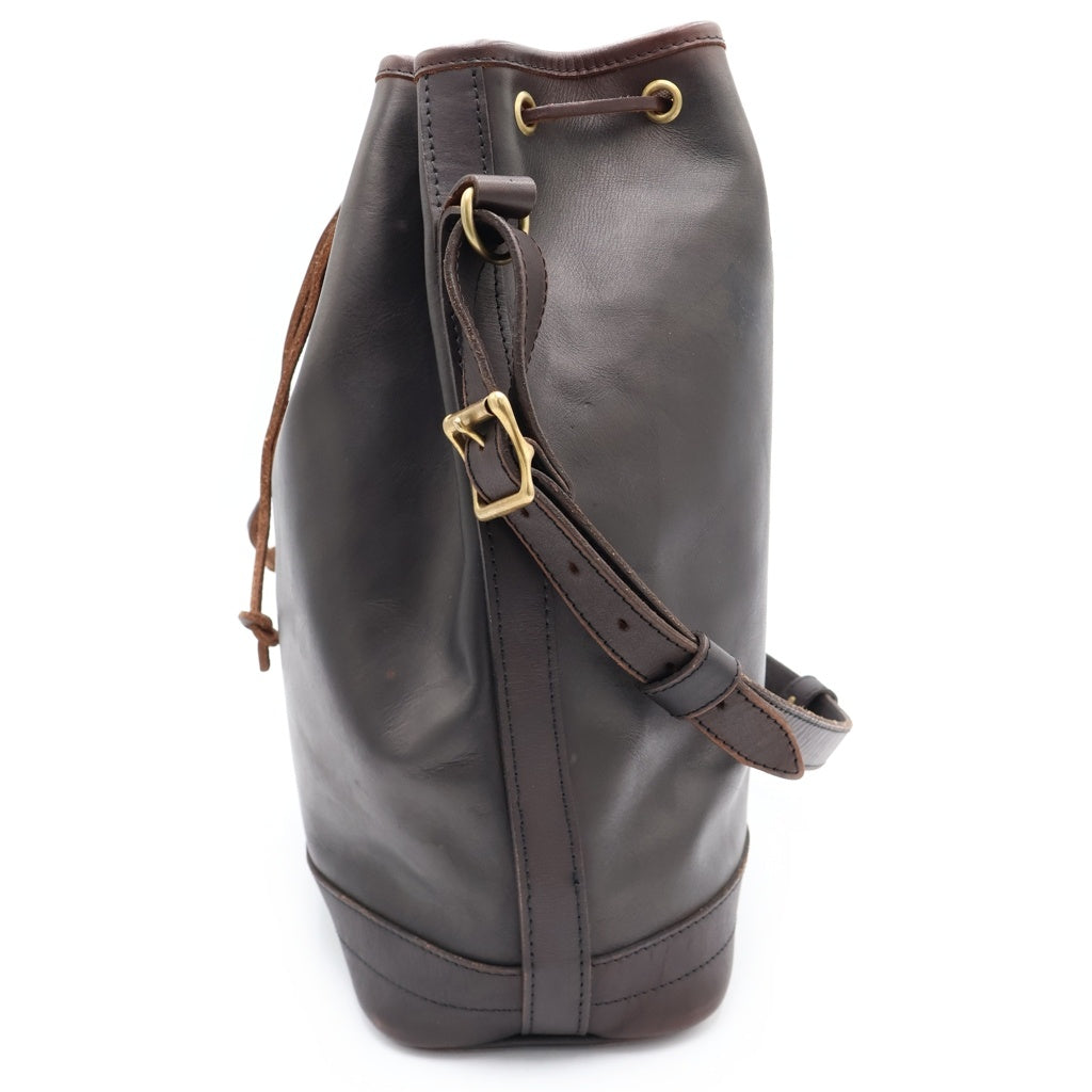 vasco(ヴァスコ) LEATHER WANDER PURSE BAG B.L.W ヴァスコ ゴールド金具 巾着 ワンショルダー レザー バッグ ブラウン VS-213L レディース