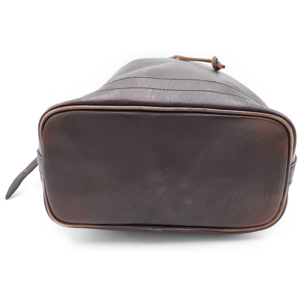 vasco(ヴァスコ) LEATHER WANDER PURSE BAG B.L.W ヴァスコ ゴールド金具 巾着 ワンショルダー レザー バッグ ブラウン VS-213L レディース