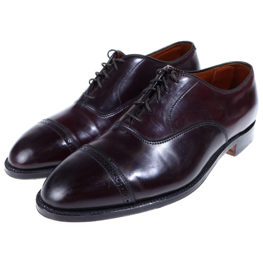 Alden(オールデン) 9015 COLOR 8 SHELL CORDOVAN PERFORATED STRAIGHT TIP BALMORAL コードバン 内羽根式 レザー シューズ 革靴 ブラウン