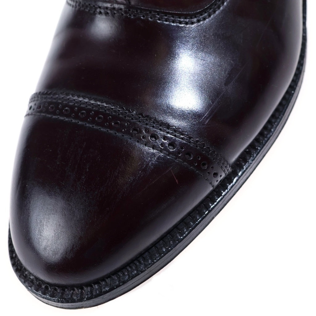 Alden(オールデン) 9015 COLOR 8 SHELL CORDOVAN PERFORATED STRAIGHT TIP BALMORAL コードバン 内羽根式 レザー シューズ 革靴 ブラウン