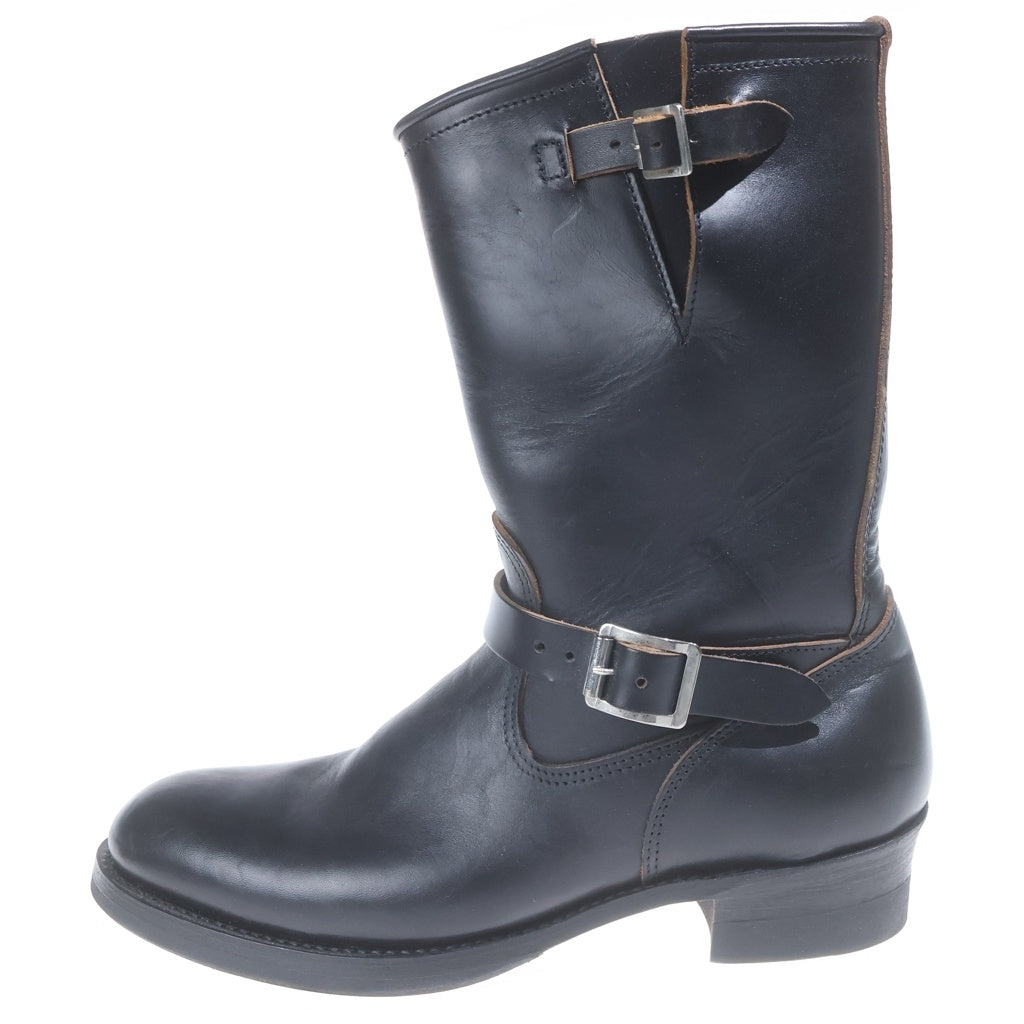 NO BRAND(ノーブランド) BILT BUCK BY ATTRACTIONS ENGINEER BOOTS HORSE BUTT ビルトバック シルバー金具 レザー エンジニア ロングブーツ ブラック