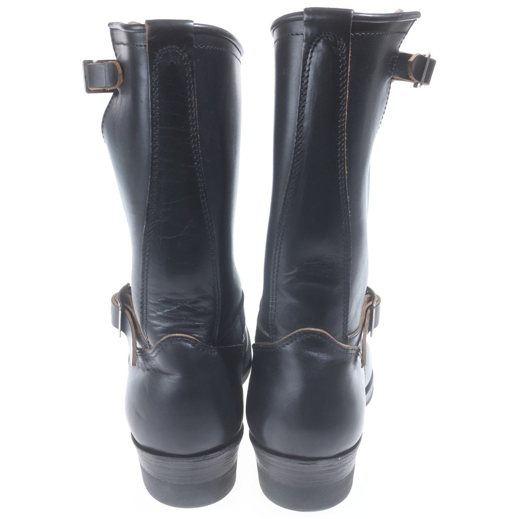 NO BRAND(ノーブランド) BILT BUCK BY ATTRACTIONS ENGINEER BOOTS HORSE BUTT ビルトバック シルバー金具 レザー エンジニア ロングブーツ ブラック