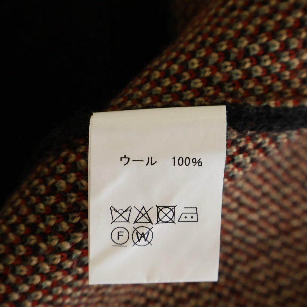 JELADO(ジェラード) 24AW COWBOY BRAND カウボーイブランド Lagna ラグナ ヘビーオンス フラワーコンチョ ネイティブ柄 ニットカーディガン セーター ブラック CB03824