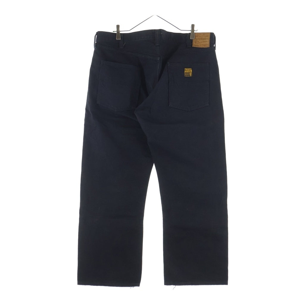 TROPHY CLOTHING(トロフィークロージング) W Knee Standard Dirt Denim ダブルニー スタンダード ダート デニム ワークパンツ ブラック