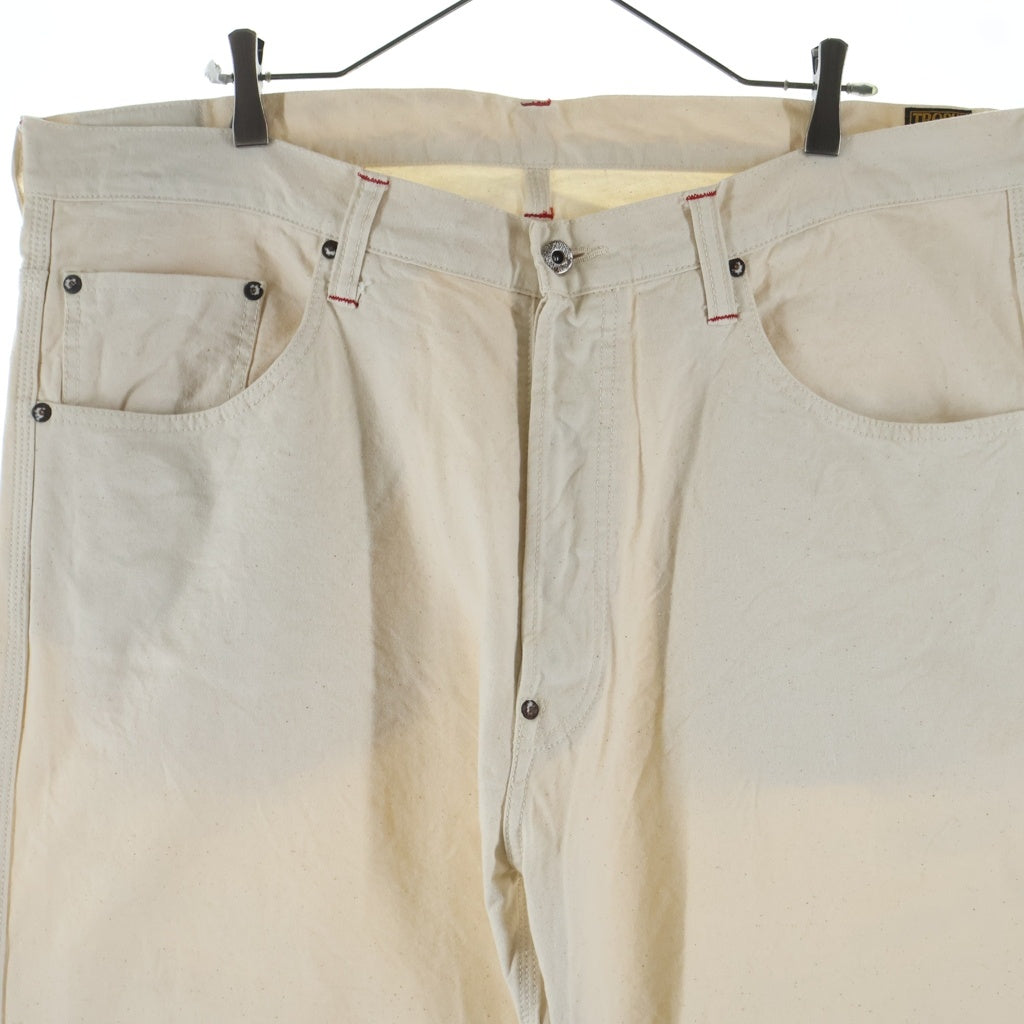 TROPHY CLOTHING(トロフィークロージング) 1804N Naturally Duck Pants ナチュラルダック地 チノパンツ ワークパンツ ホワイト