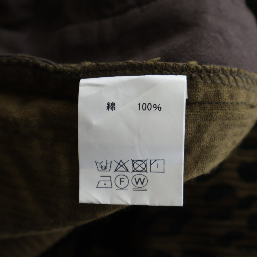 JELADO(ジェラード) Vannes Trousers ヴァンヌ トラウザース レオパード コーデュロイ テーパードパンツ ブラウン BL02310
