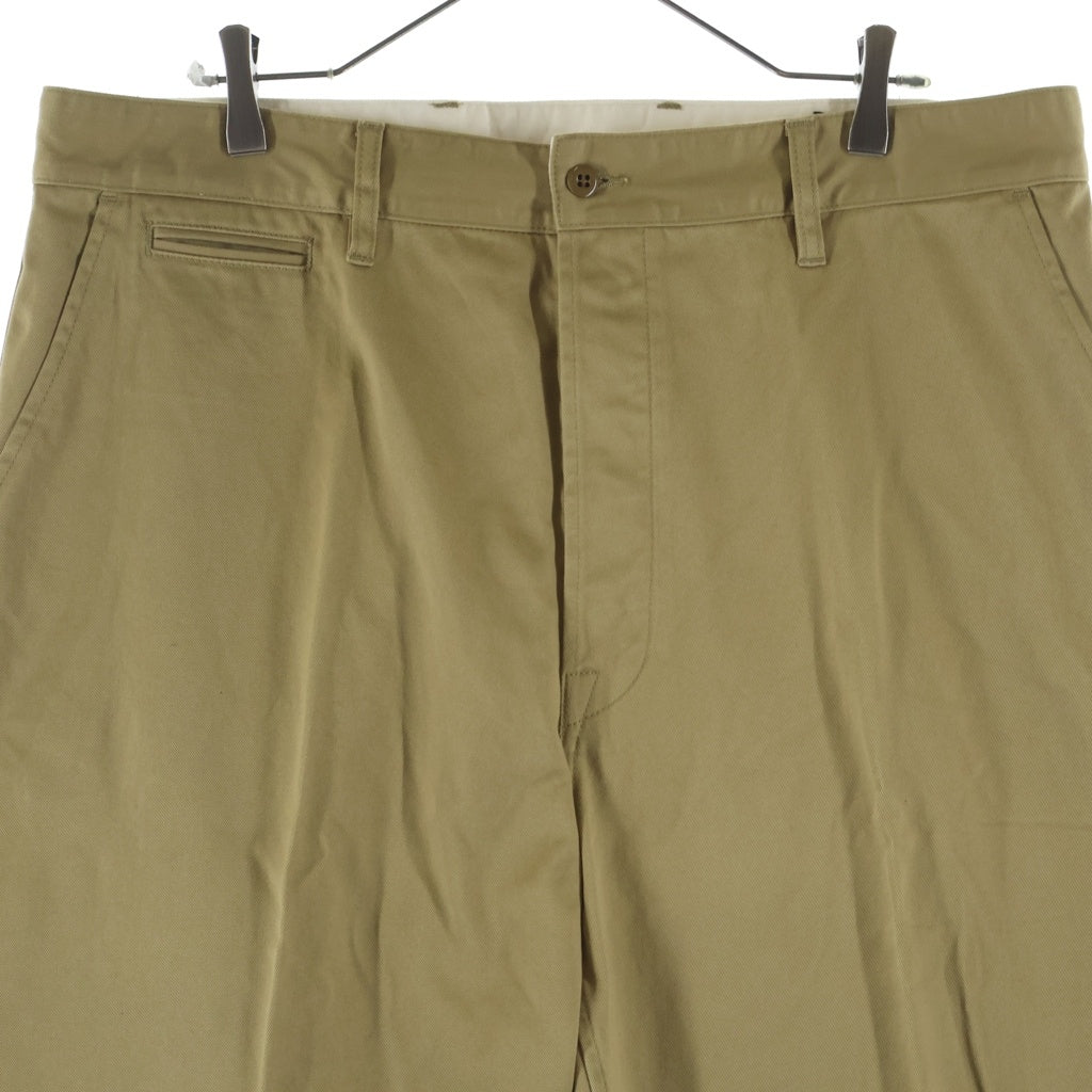 TROPHY CLOTHING(トロフィークロージング) 40 CIVILIAN TROUSERS シビリアントラウザース チノパンツ ベージュ TR-CP01