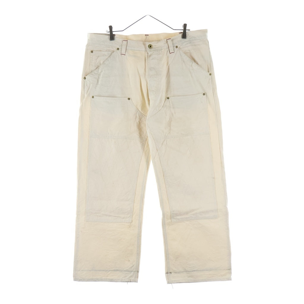 TROPHY CLOTHING(トロフィークロージング) 1806N W Knee Standard Naturally Duck Pants ダブルニー スタンダード ナチュラルダック地 ワークパンツ ホワイト