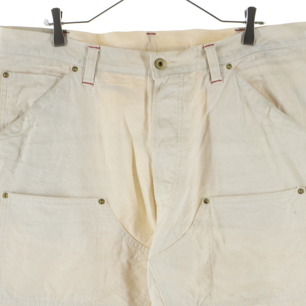 TROPHY CLOTHING(トロフィークロージング) 1806N W Knee Standard Naturally Duck Pants ダブルニー スタンダード ナチュラルダック地 ワークパンツ ホワイト