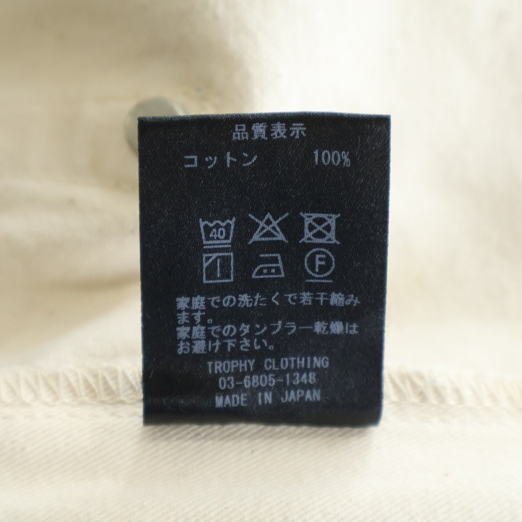 TROPHY CLOTHING(トロフィークロージング) 1806N W Knee Standard Naturally Duck Pants ダブルニー スタンダード ナチュラルダック地 ワークパンツ ホワイト