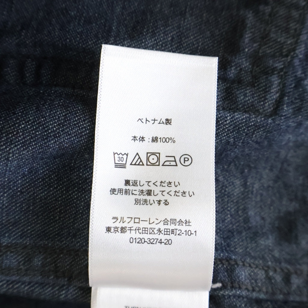 RRL(ダブルアールエル) Corduroy Trim Indigo Denim Shirt Jacket コーデュロイトリム デニム カバーオール ワークジャケット インディゴ
