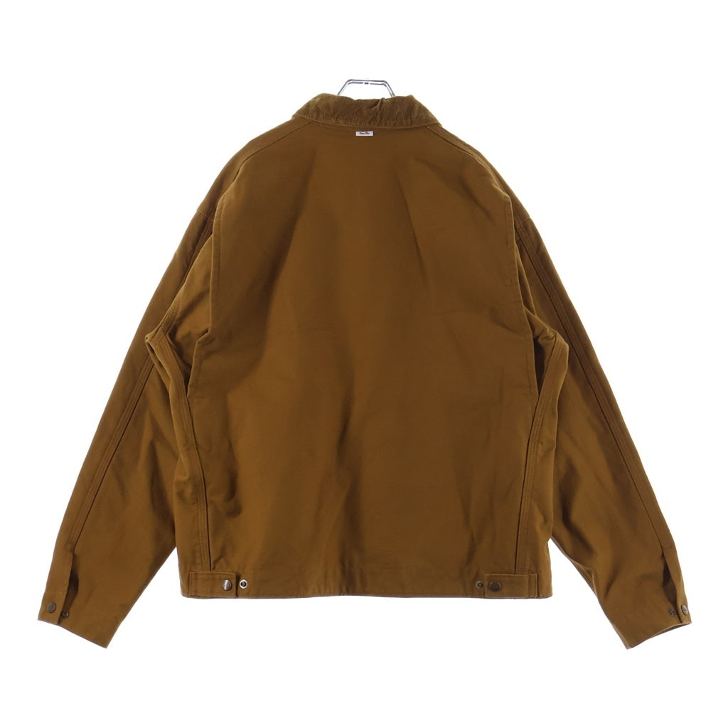 NO BRAND(ノーブランド) Timc Inc.（東京インディアンズ） INC-Duck Jacket ダック地 ロゴ刺繍 ジャケット ブラウン