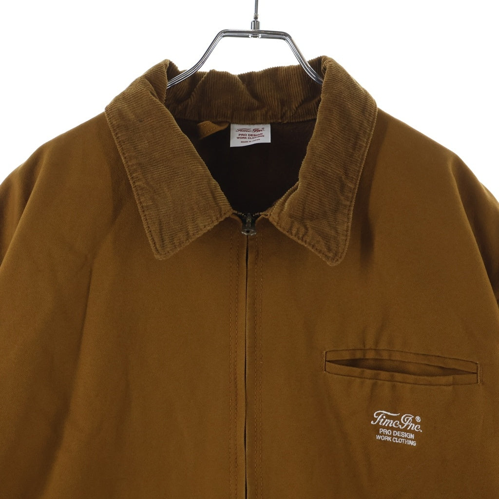 NO BRAND(ノーブランド) Timc Inc.（東京インディアンズ） INC-Duck Jacket ダック地 ロゴ刺繍 ジャケット ブラウン