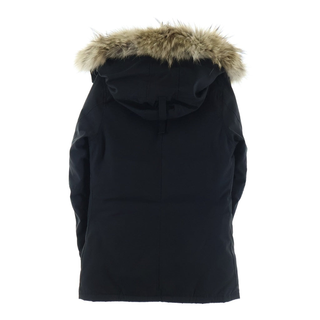 CANADA GOOSE(カナダグース) CHARLOTTE PARKA 2300JL シャーロットパーカー ジップアップ ファーフーデッド ダウンジャケット ブラック レディース