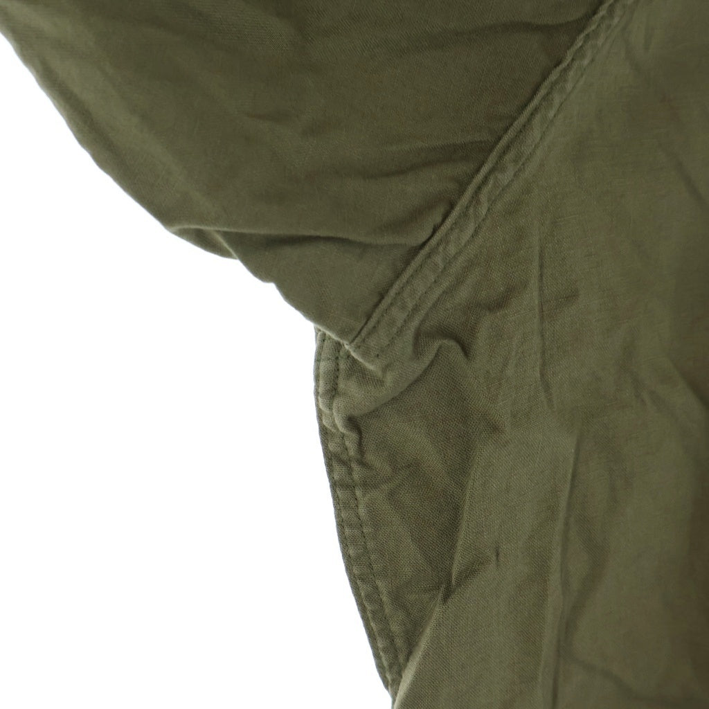 BOWWOW(バウワウ) US ARMY NAVY N3 SHIRTS リペア加工 コットン ポプリン ミリタリー 長袖シャツ カーキ