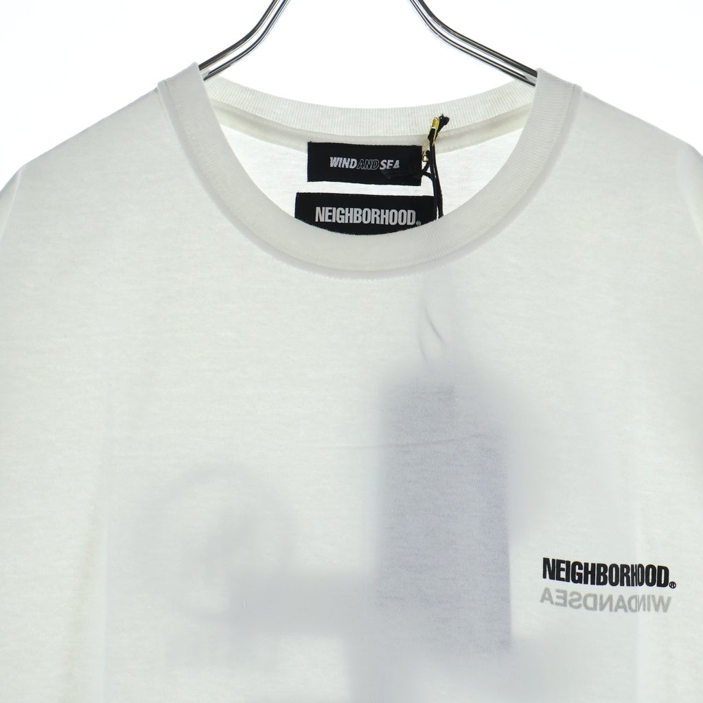 WIND AND SEA(ウィンダンシー) 21SS ×NEIGHBORHOOD NHWDS-2/C-TEE.SS ネイバーフッド ロゴプリント 半袖Tシャツ カットソー ホワイト 211ELWSN-STM02S