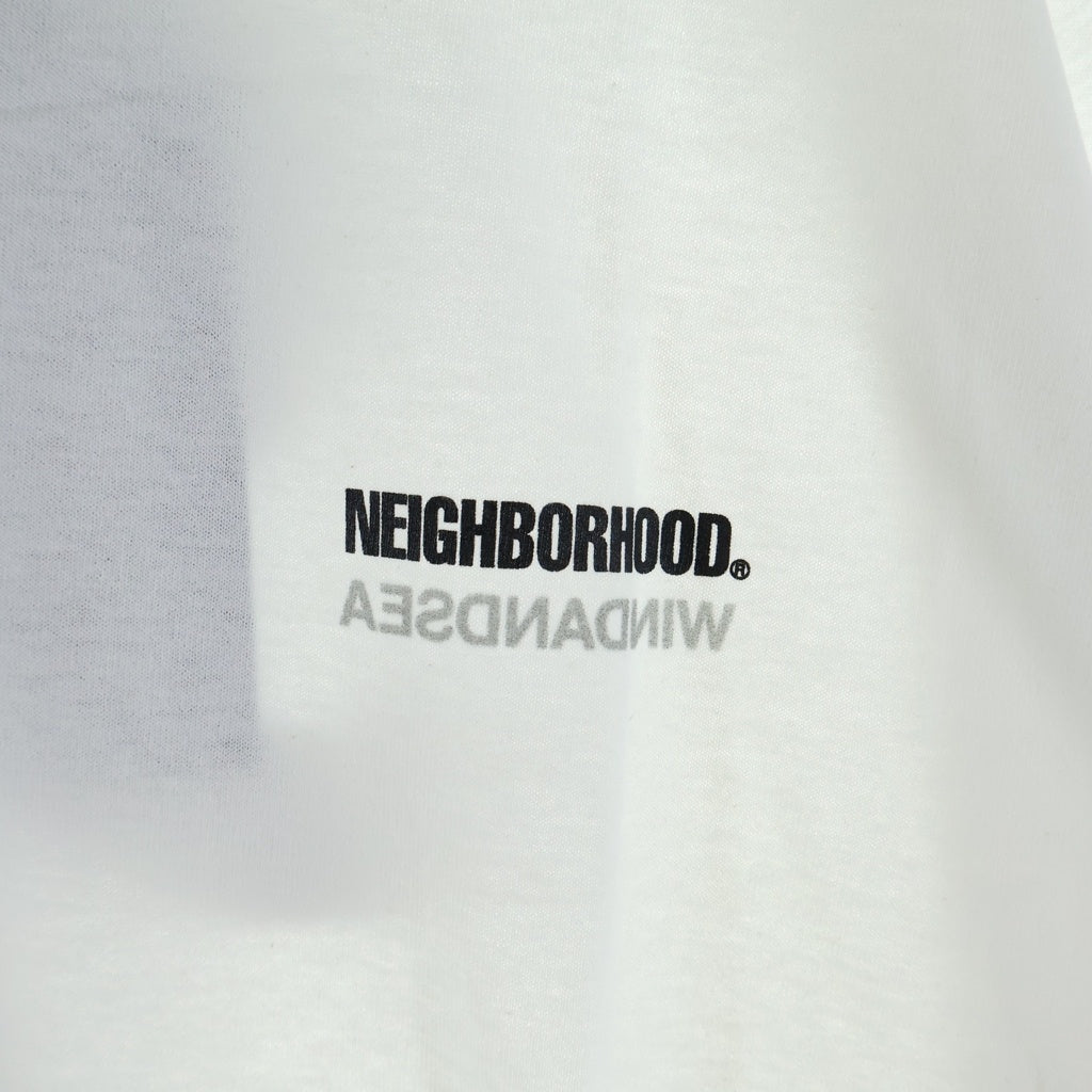WIND AND SEA(ウィンダンシー) 21SS ×NEIGHBORHOOD NHWDS-2/C-TEE.SS ネイバーフッド ロゴプリント 半袖Tシャツ カットソー ホワイト 211ELWSN-STM02S