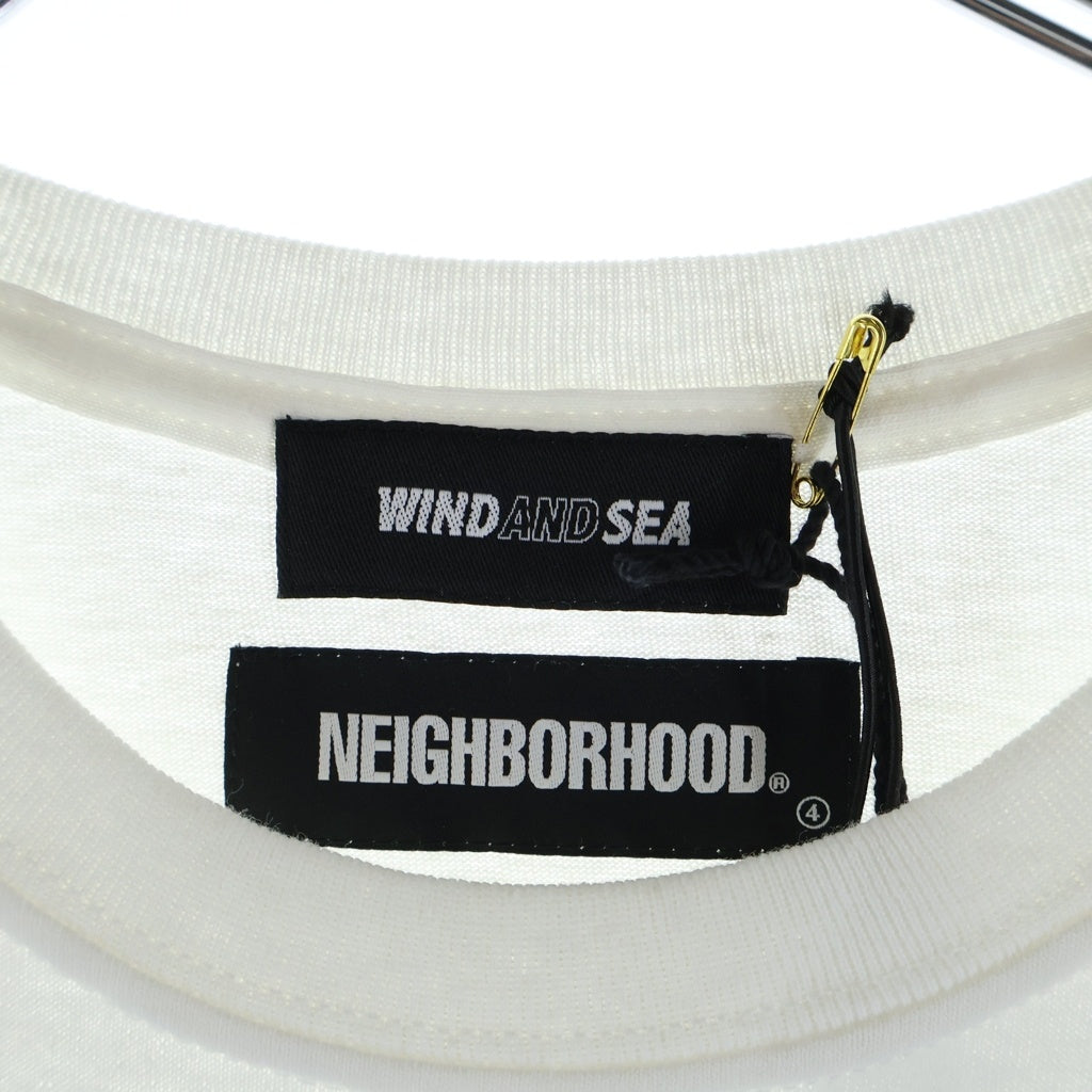 WIND AND SEA(ウィンダンシー) 21SS ×NEIGHBORHOOD NHWDS-2/C-TEE.SS ネイバーフッド ロゴプリント 半袖Tシャツ カットソー ホワイト 211ELWSN-STM02S