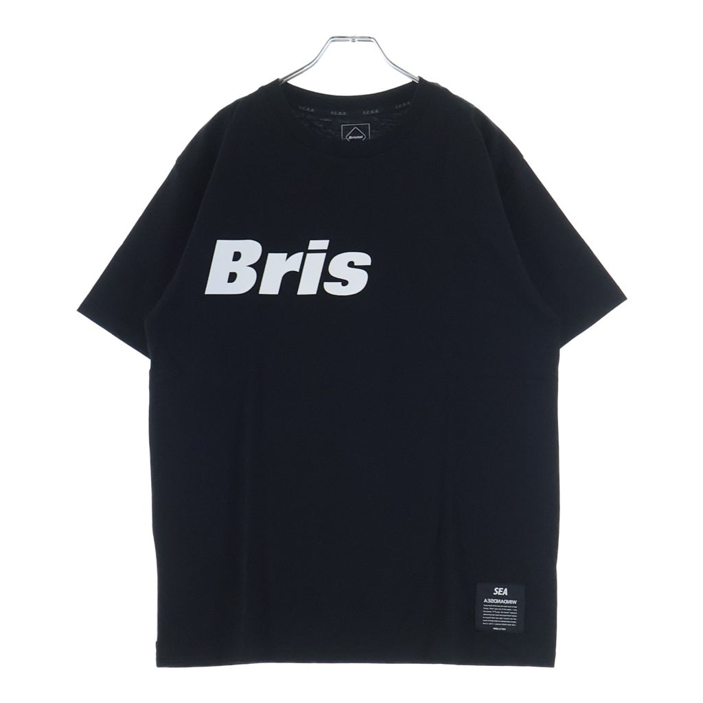 F.C.R.B.(エフシーアールビー) 22SS ×WIND AND SEA BRISTOL SEA BIG LOGO TEE ロゴプリント 半袖Tシャツ カットソー ブラック FCRB-220155