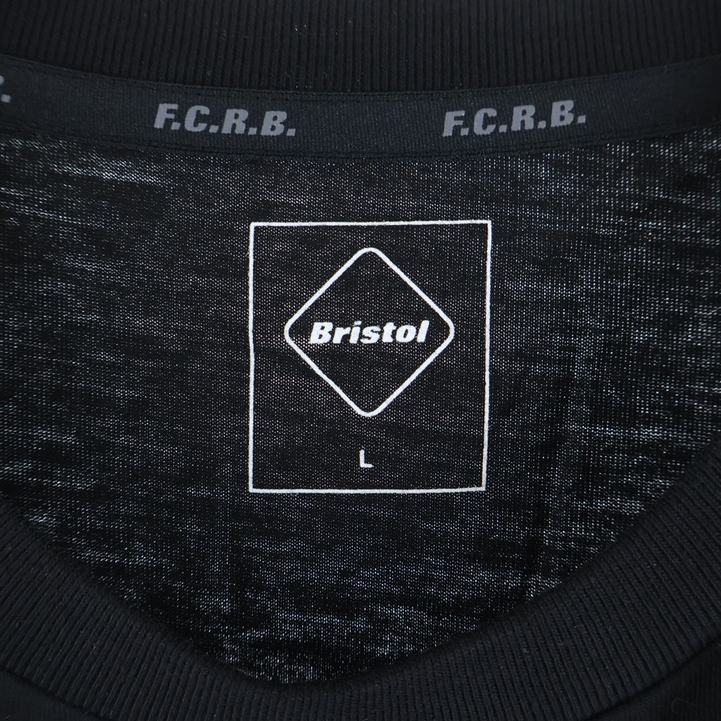 F.C.R.B.(エフシーアールビー) 22SS ×WIND AND SEA BRISTOL SEA BIG LOGO TEE ロゴプリント 半袖Tシャツ カットソー ブラック FCRB-220155